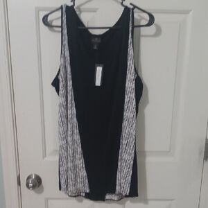 Worthington Black and White Tank Top